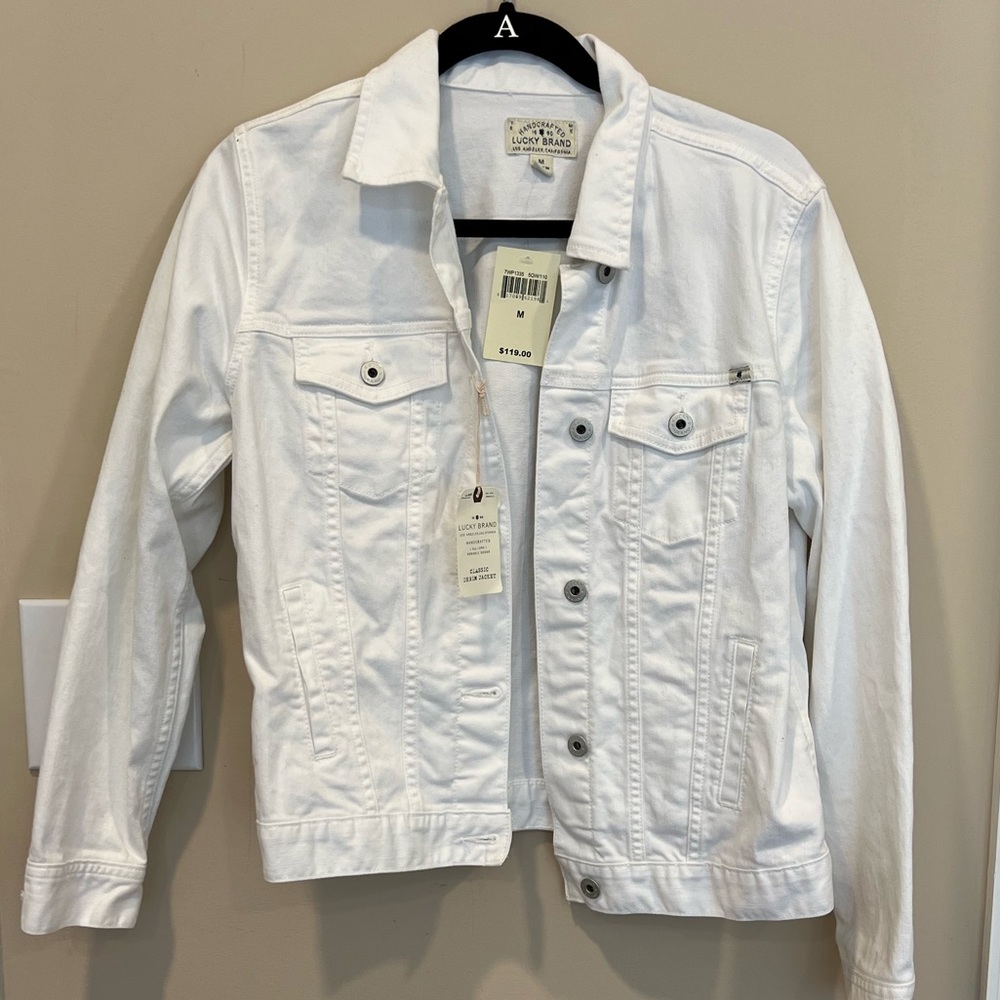 NWT lucky white denim